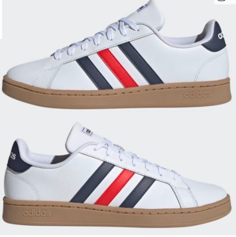 Adidas Grand Court Active Red In Multi Size 14